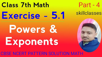 Class 7th Math । with PDF । Q-7 / Ex-5.1 । Powers & Exponents । Ques.