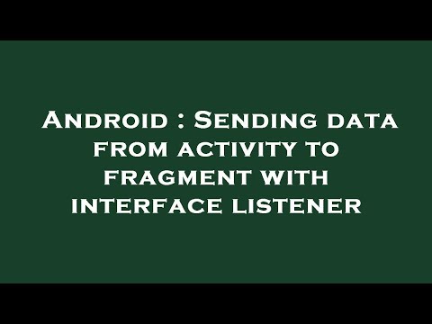Android : Sending