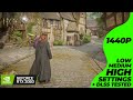 Hogwarts Legacy - RTX 2060 + i7 4770 | (1440p) All Settings Tested