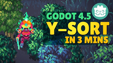 Understand Y-Sort in Godot 4.5 in 3 mins | Sorting order in Godot | Y-Sorting