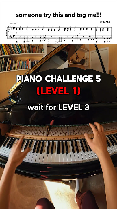 PIANO CHALLENGE 🔥🔥 wait for LEVEL 3.. 😱👀 #piano #challenge #music #song #artist #workout #duet
