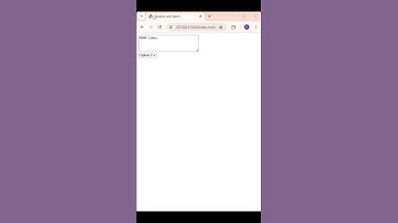 How to Create a Textarea and Dropdown Select Menu