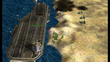 GLA Reaches US Soil & Seizes Aircraft Carrier In US Base Infiltration | C&C Generals ZH Mission Map