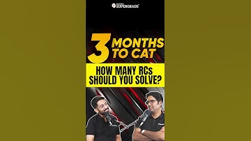 3 Months to CAT 2024: How Many RC Passages Should You Solve 🤔| CAT 2024 Preparation Tips  🎯| #shorts
