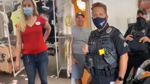 Insane Karen with ‘$40,000 Rolex’ trashes Target face mask display And Plays Jew Card