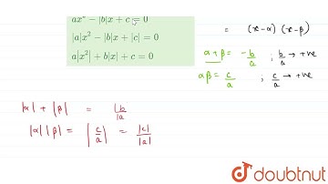 If alpha,beta are the roots of the equation ax^2 + bx +c=0 such that beta lt alpha lt 0, then t...