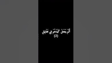 سورة الفيل - محمد صديق المنشاوي .