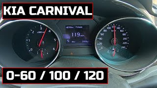 Kia Carnival Diesel 0-100 Acceleration Time || Kia Carnival Top Speed