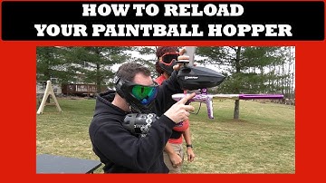 How to Reload Your Paintball Hopper | Reload Paintballs into Your Paintball Marker