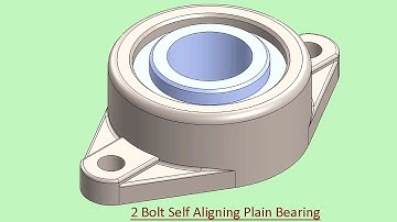 2 Bolt Self Aligning Plain Bearing (Video Tutorial) SolidWorks