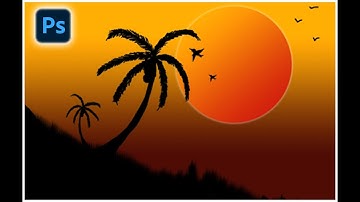 🔥Photoshop Landscape Design Using Brush tool | Photoshop Tutorial for beginners😊#photoshop