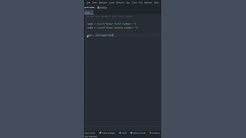 Add numbers with user input using Python#codewithharry #thapatechnical #css #html #python  #shorts