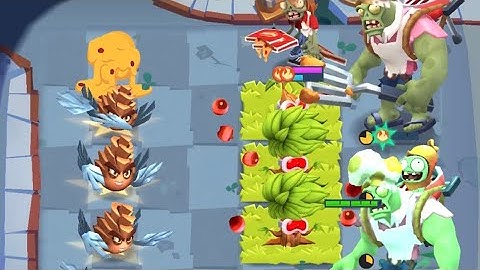 Pine Needler + Gravitree + Chard Guard - Plants VS Zombies 3