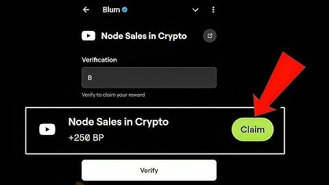 Node Sales in Crypto Video Code | Blum verification keyword on Node Sales in Crypto