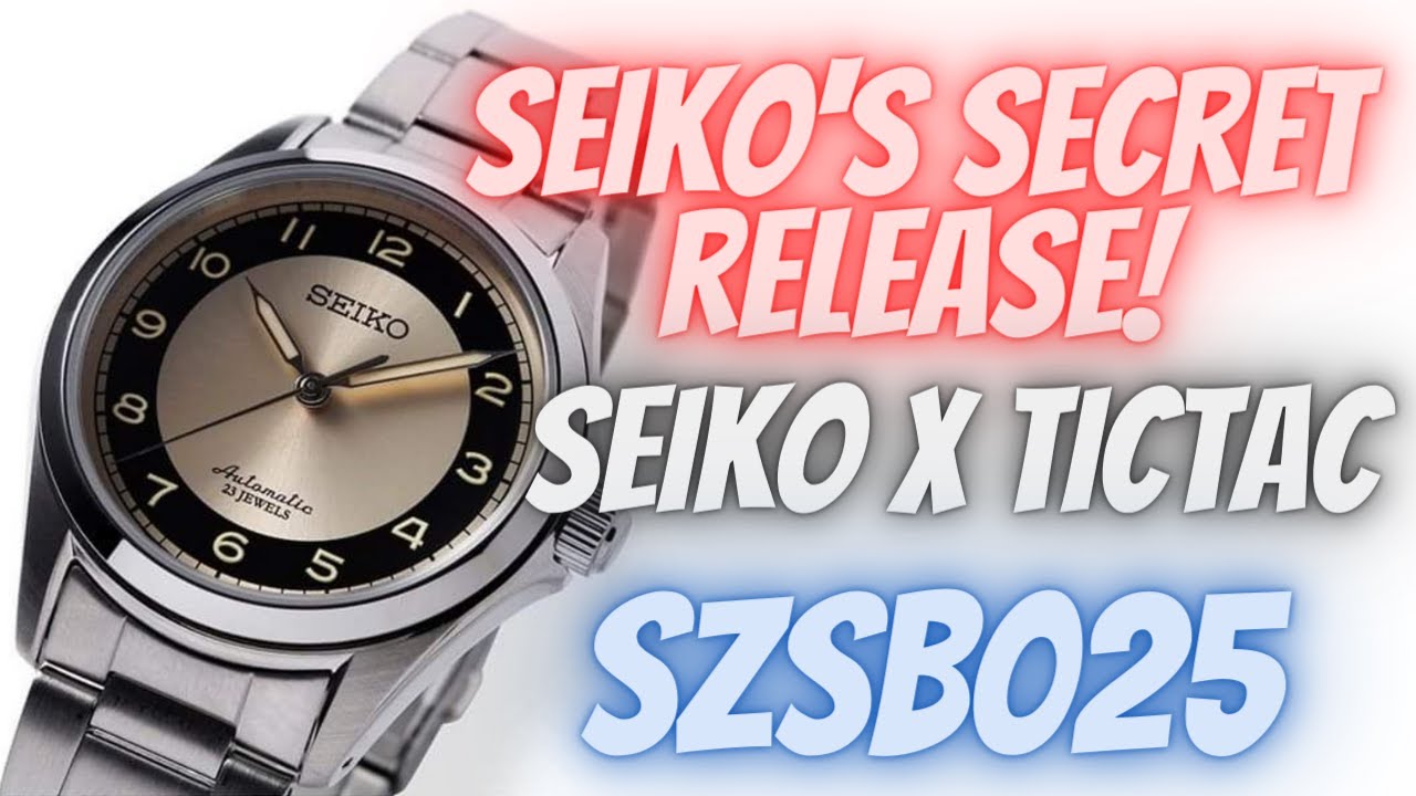 SEIKO TIC TAC SZSB025 TUXEDO DIAL | SEIKO'S SECRET RELEASE!!! | JAPAN  EXCLUSIVE | SEIKO x TICTAC - YouTube