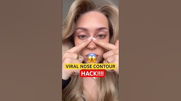 EASIEST NOSE CONTOUR HACK😱#makeup #shorts #makeuphacks #contourhack #contour #viralshorts #trending