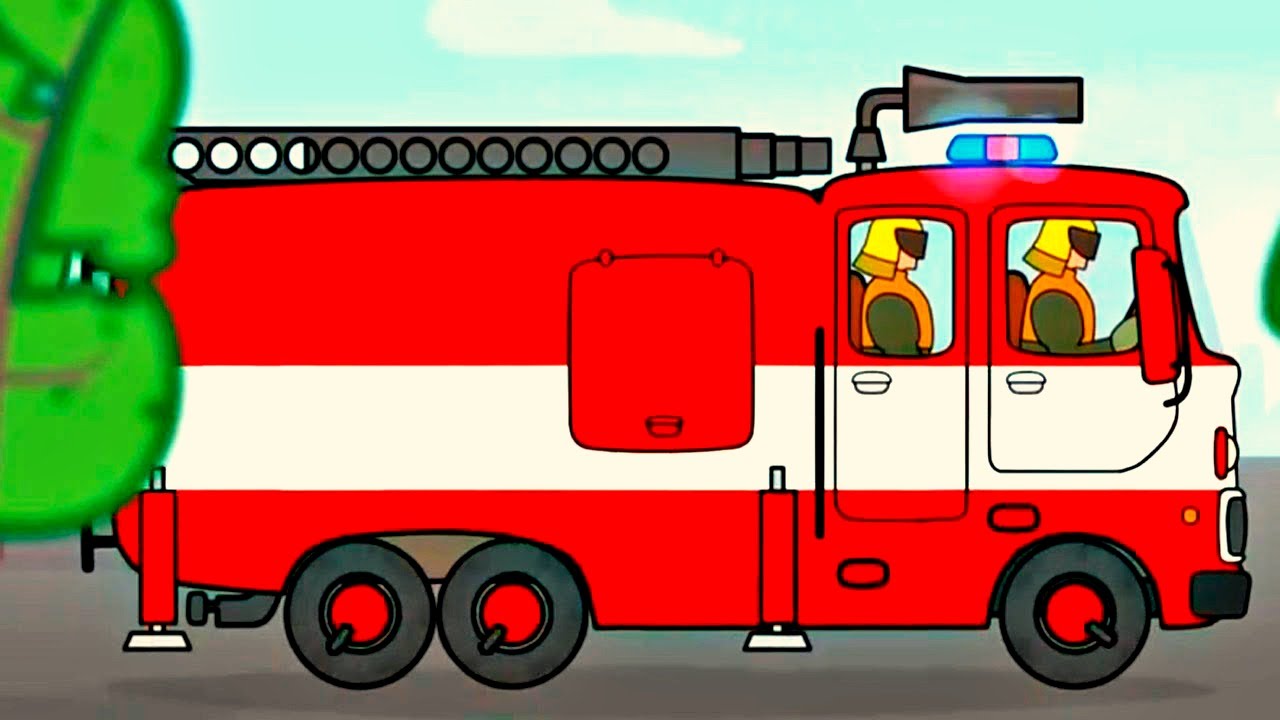 Gros Vehicules Pour Petits Enfants Camion De Pompiers Youtube