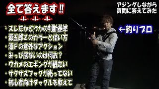 アジを釣りながら質問に答えてみた