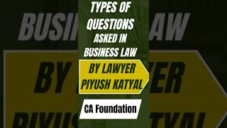 Business Laws: There Are Only 2 Question Types. Are You Ready? #businesslaw #cafoundation #cacourse
