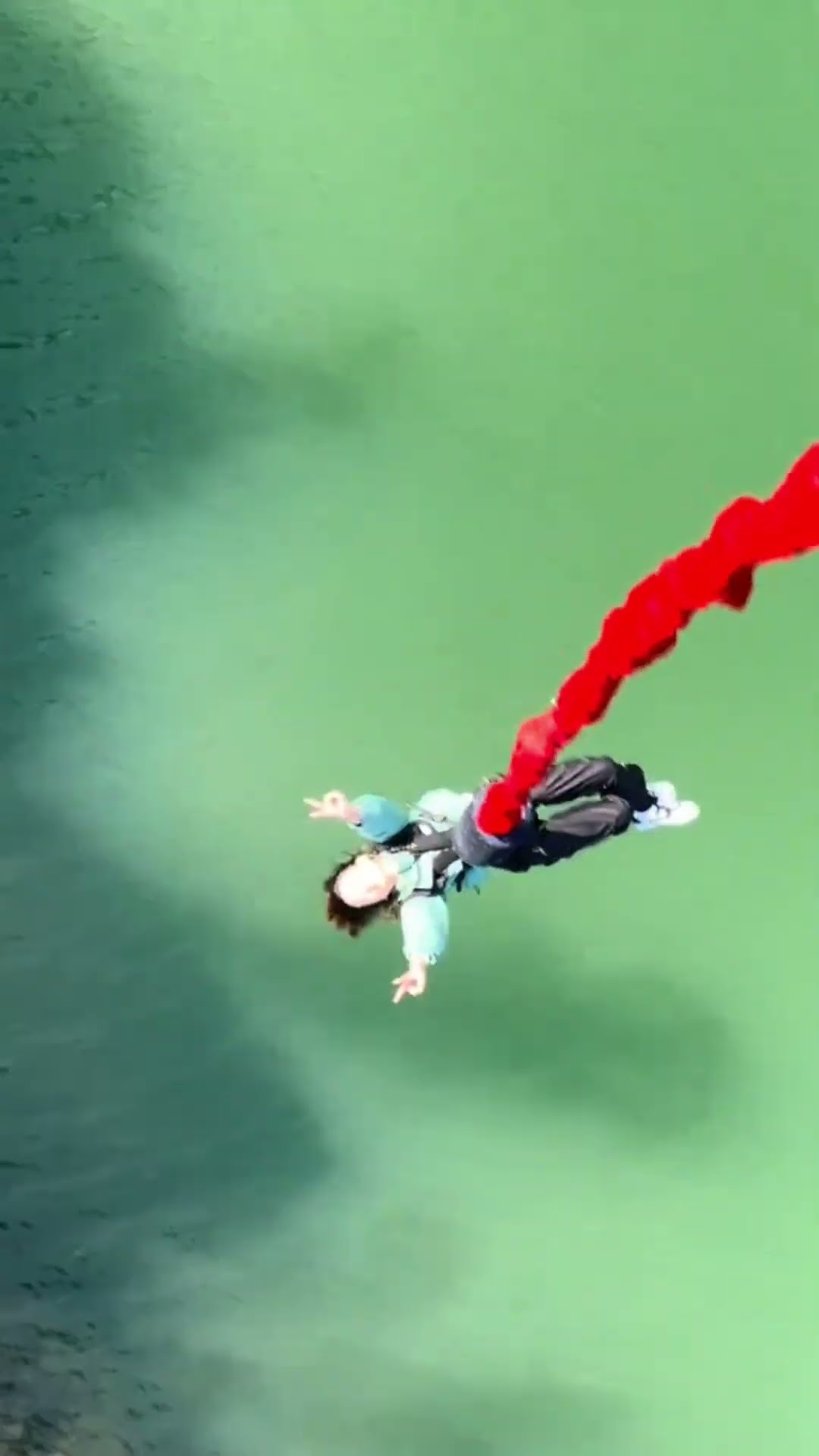 Bungee ???Jumping With Rope In Beautiful Place Adventures #shorts