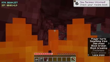 Minecraft java edition overworld void death speedrun in 0:08.596 (WR)