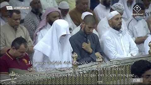 أحمد الحذيفي - مختارة من تراويح ليلة 7 رمضان 1444 (الحرم النبوي) - سورة النساء (137-143)