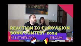 REACTION TO EUROVISION SONG CONTEST 2024. THE NETHERLAND/BELGIUM