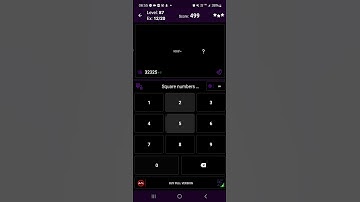 Math Tricks - Training mode - Square numbers ending in 05 - level 087 (Number Keyboard)