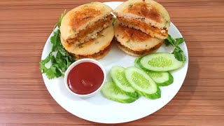 सूजी और आलू से बनाएं सुपर टेस्टी नाश्ता || Suji Idli Burger Recipe - Cook With Yogita