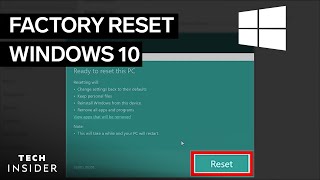 how to factory reset windows 10