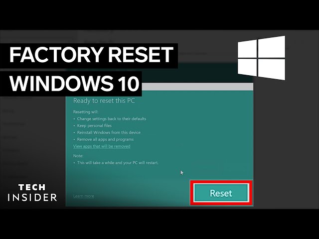 How To Factory Reset Windows 10 class=