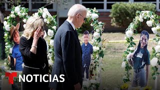 Biden llega a Uvalde para homenajear a víctimas de matanza | Noticias Telemundo