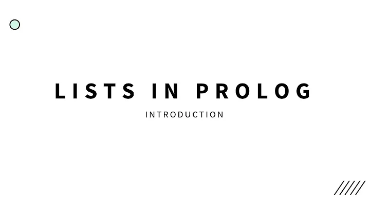 Lists in Prolog