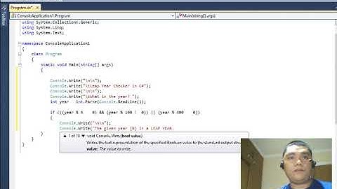 Leap Year Checker in C#