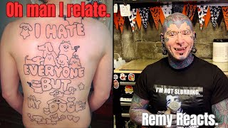 Remy Reacts to Trending Tattoos  #ink #inked #tattoos