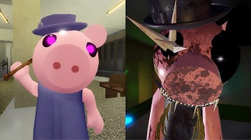 Original Piggy Jumpscares vs P:TROI Concept Bots Skins Jumpscares