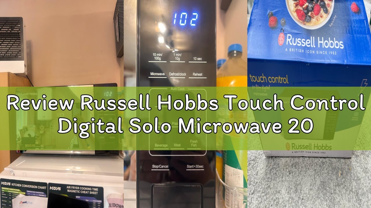 Review Russell Hobbs Touch Control Digital Solo Microwave 20L 800W in ...
