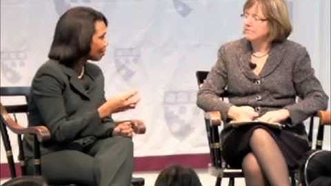 Harvard Lecture - Condoleezza Rice Striving for Excellence