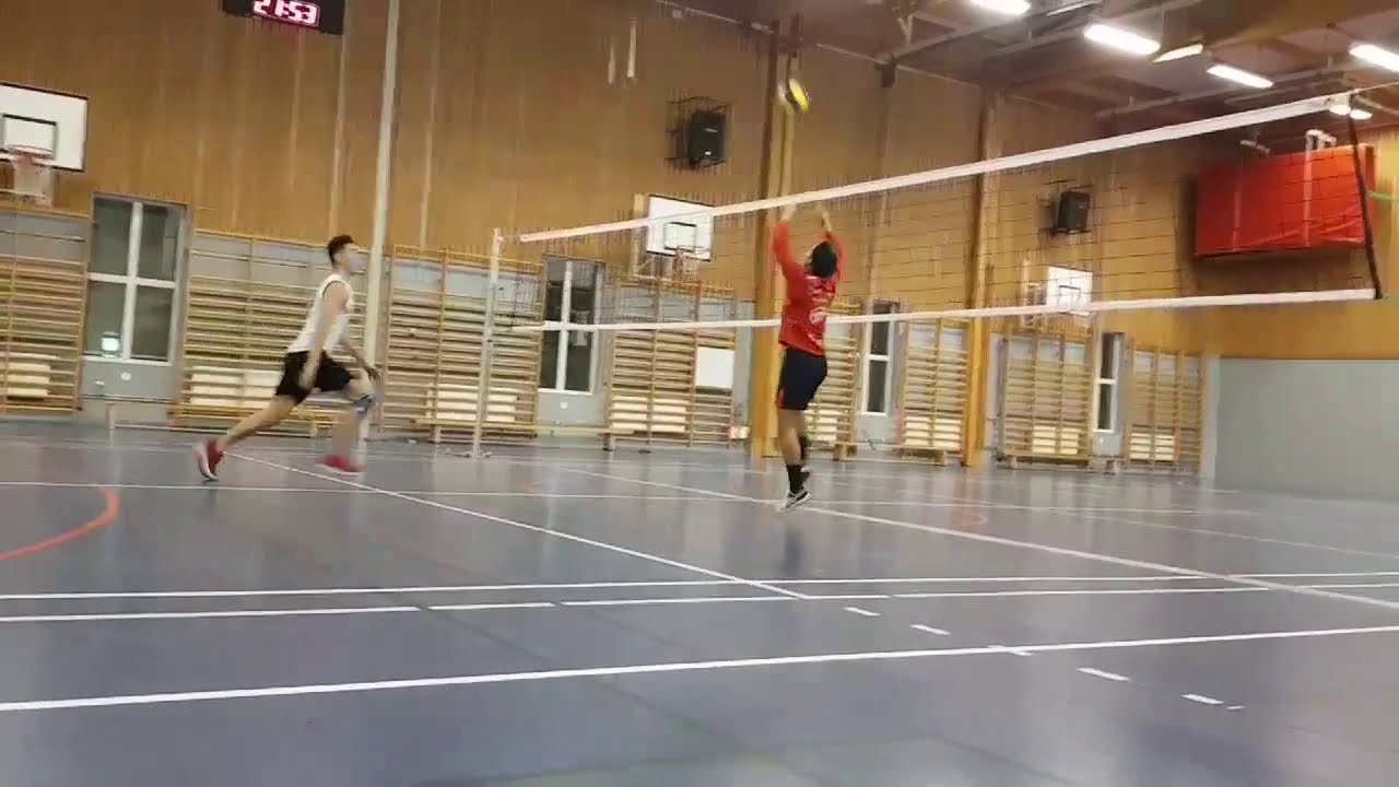 How to spike a volleyball(in slow motion). YouTube