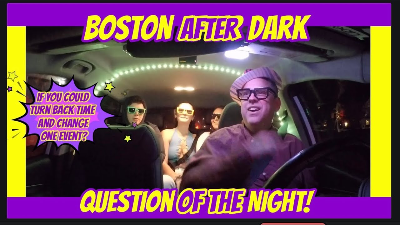 Question of the night, questions, street interviews, Uber ride, Boston
