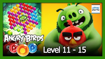 Angry Birds POP! Bubble Shooter Level 11 - 15 | Puzzle Games | @GamePointPK ​