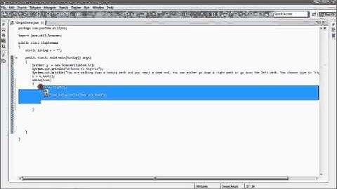 Java Text Based Game