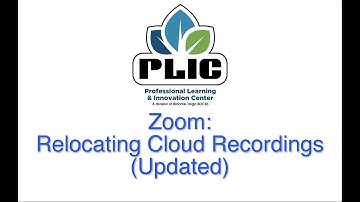Zoom: Relocating Cloud Recordings (Updated)