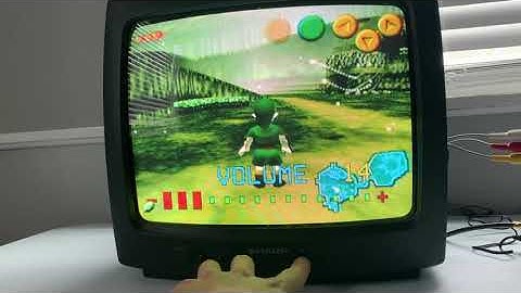 Sharp 13GM60 CRT TV Test with RF Modulator