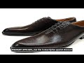 New Men's Leather Shoes Handmade High Quality Casual Oxford Business Work Shoes Black Coff