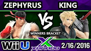 S@X 137 - Zephyrus (Ryu) Vs. NIO | King (Cloud) SSB4 Tournament - Smash Wii U - Smash 4