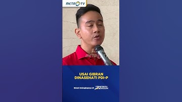 PDI Perjuangan Nasehati Gibran Usai Pertemuannya dengan Prabowo #shorts