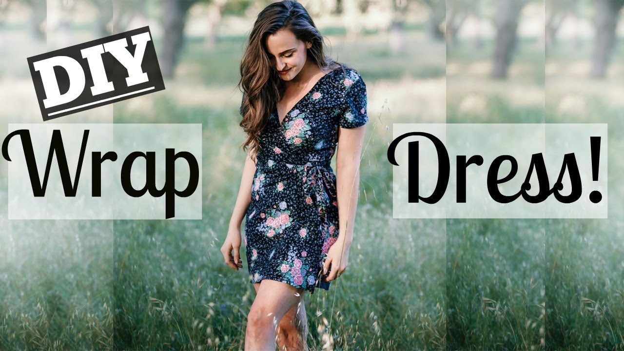 HOW TO MAKE A WRAP DRESS (Easy!) feat. My Grandma - YouTube