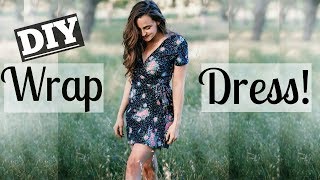 HOW TO MAKE A WRAP DRESS | (EASY!) feat. My Grandma