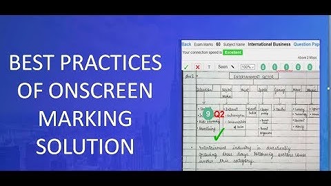 Best Practices of Onscreen Marking Solution